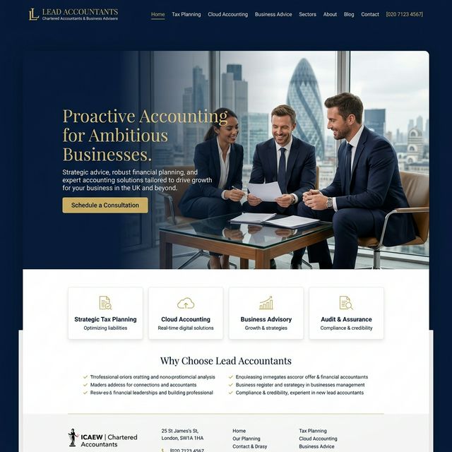 Accountants Website Preview